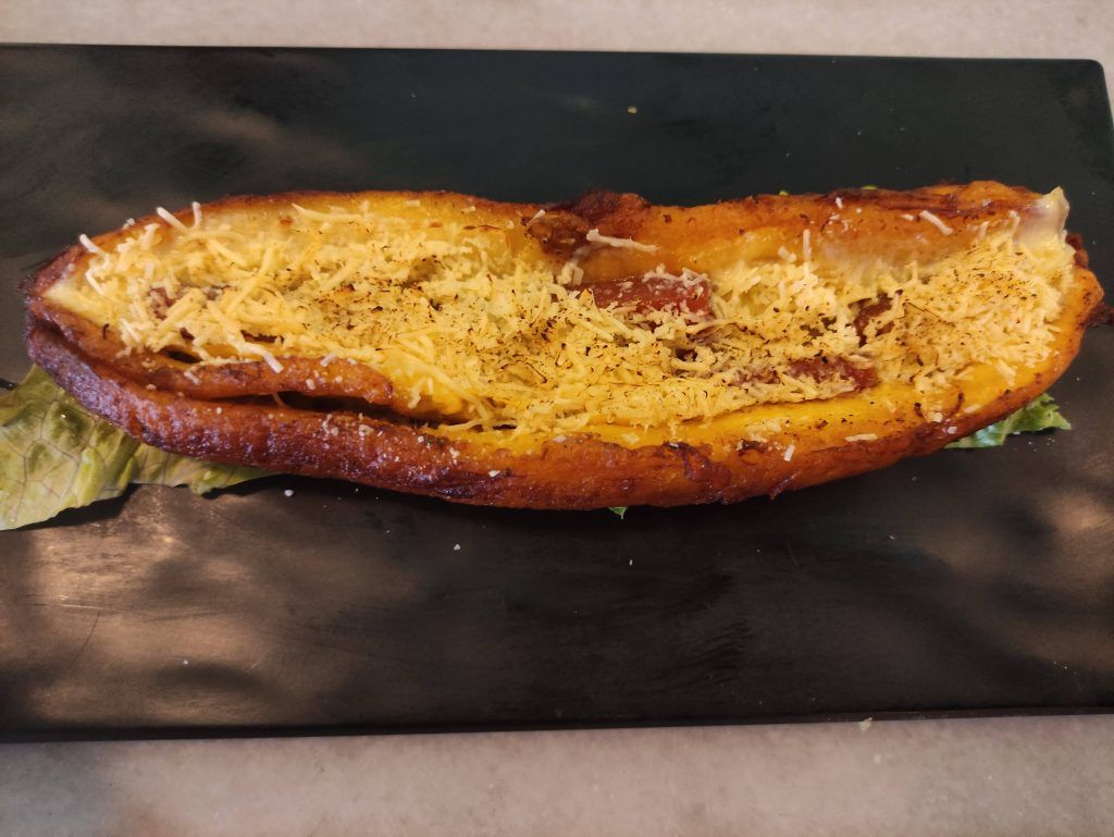 Plátano maduro con queso y bocadillo en Cartagena de Indias