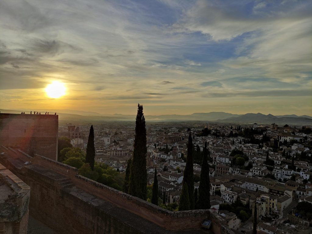 Vistas desde la Alhambra de Granada