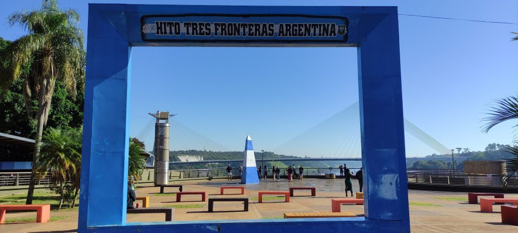 Hito de las tres fronteras en el lado Argentino