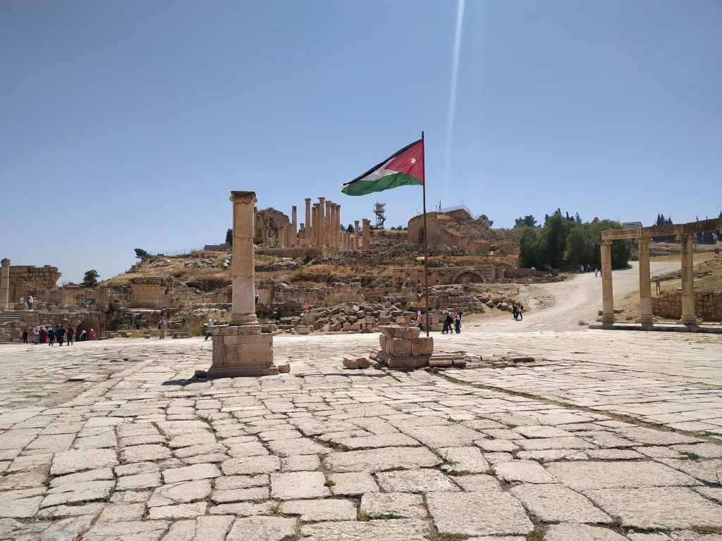 Cardo Maximus en Jerash (día de visita a Jerash y Castillo de Aljun)