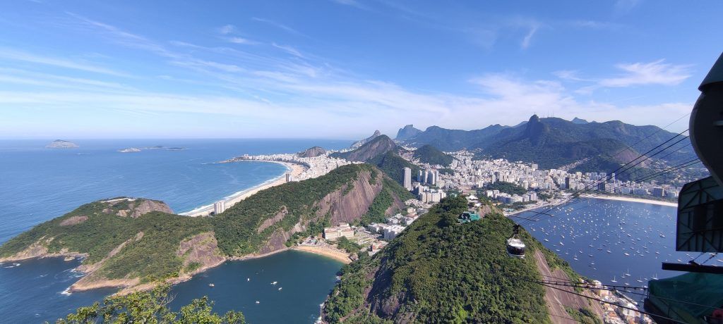 Vistas desde el mirador del Pan de Azúcar en Río de Janeiro