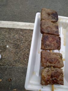 Brocheta de Wagyu en Kyoto
